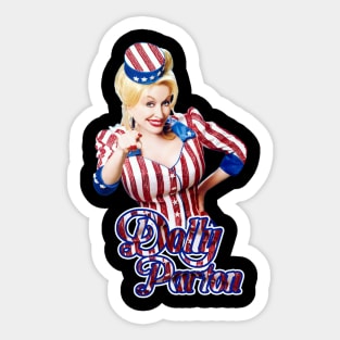 dolly parton blink blink Sticker